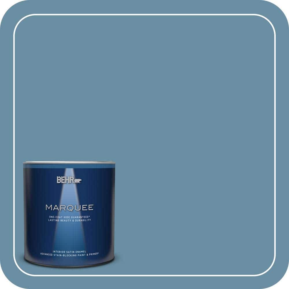 BEHR MARQUEE 1 qt. #PPU14-04 French Court Satin Enamel Interior Paint & Primer