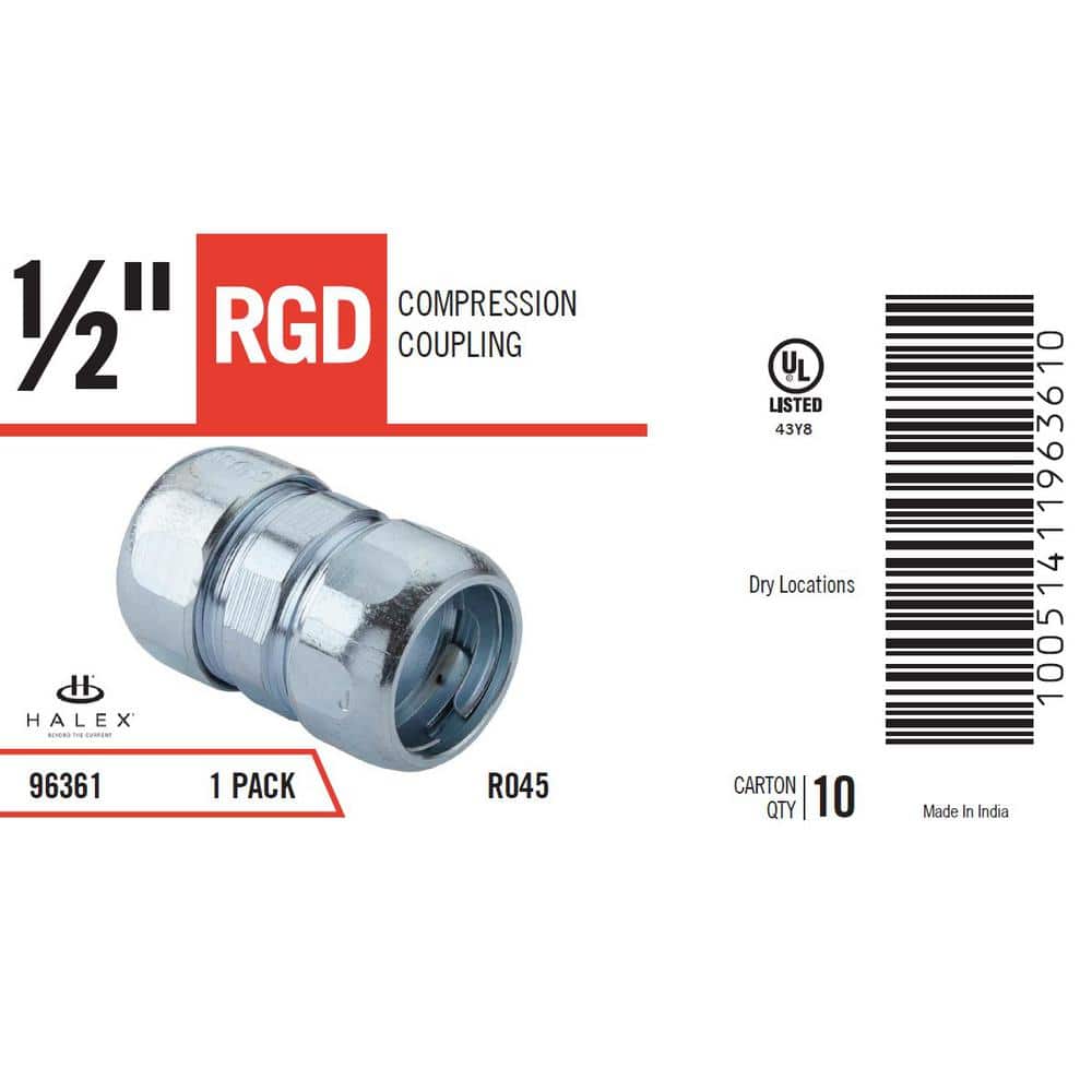 Halex 1/2 in. Rigid Compression Coupling (3)