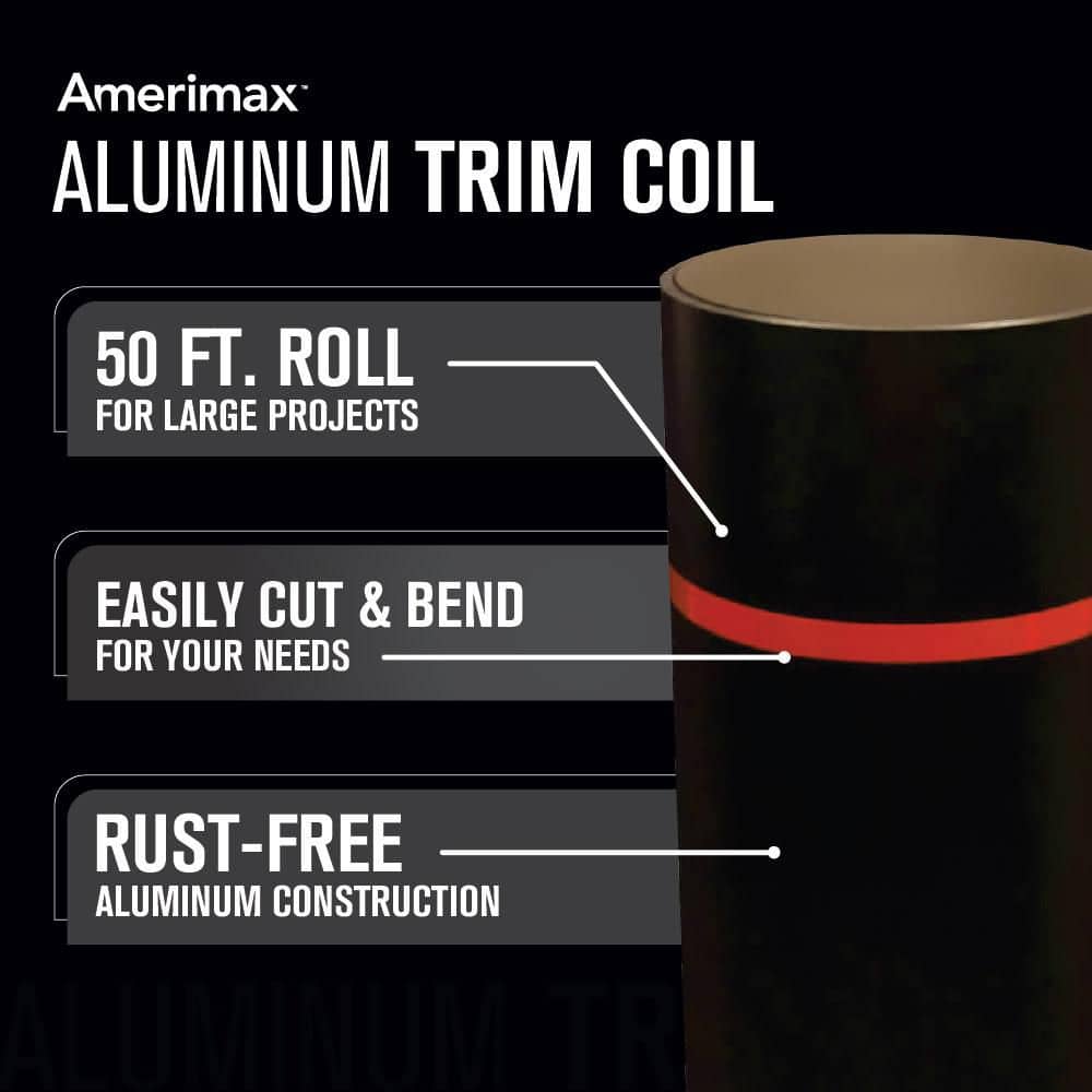 Amerimax Home Products 24 in. x 50 ft. Black over Bronze Aluminum Trim Coil (2)