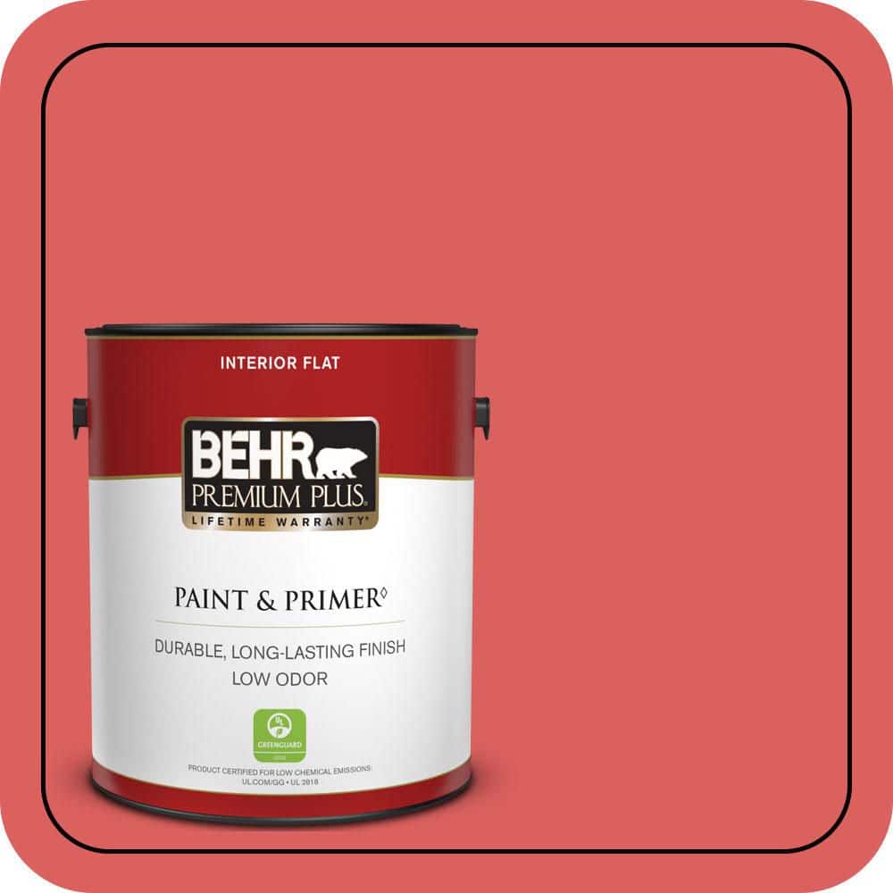 BEHR PREMIUM PLUS 1 gal. #P170-5 Roulette Flat Low Odor Interior Paint & Primer (1)