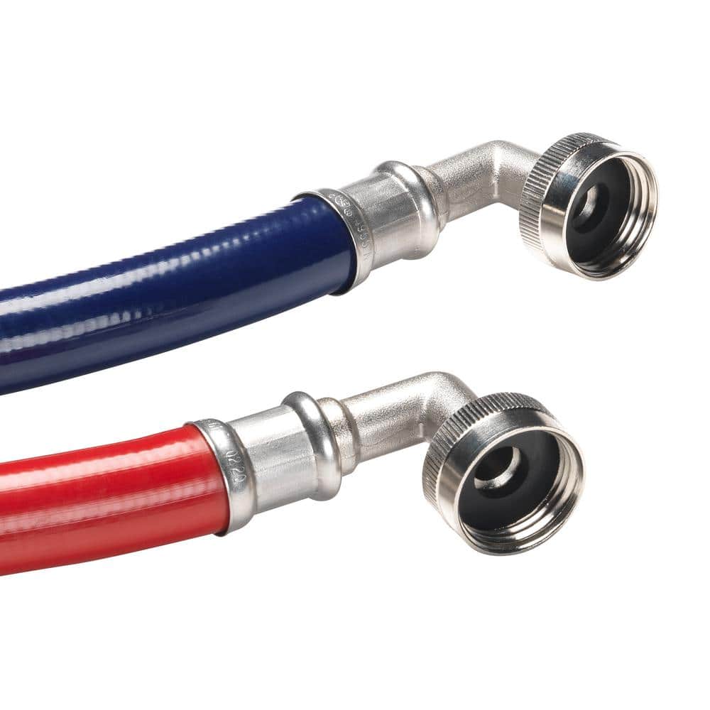 HOMEWERKS 3/4 in. FHT x 3/4 in. FHT x 72 in. High Efficiency Washing Machine Fill Hose Pair (3)