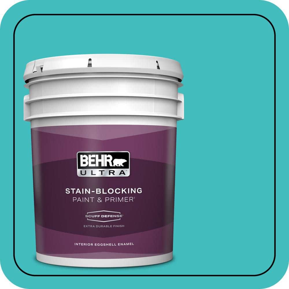 BEHR ULTRA 5 gal. #P460-4 Lagoon Rock Extra Durable Eggshell Enamel Interior Paint & Primer