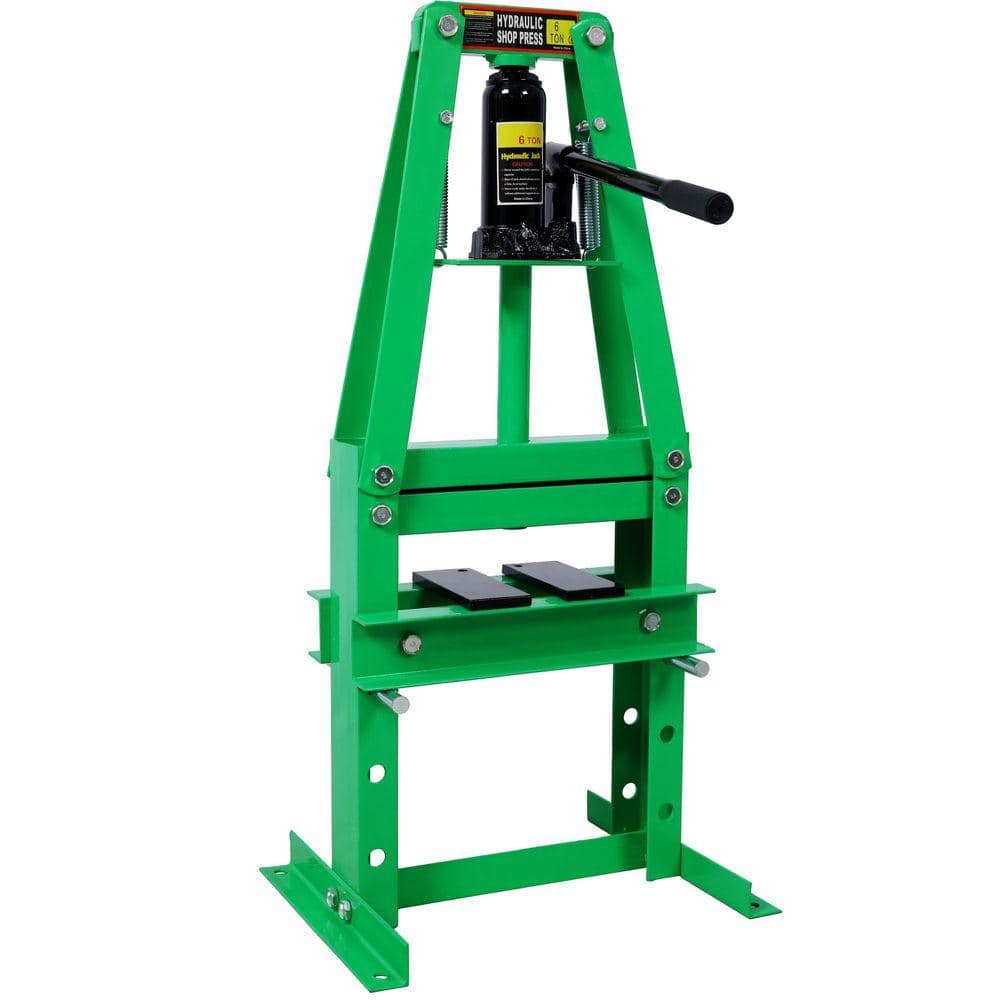 Miscool Ami 6 Ton Hydraulic A-Frame Shop Press with Press Plates Green (1)