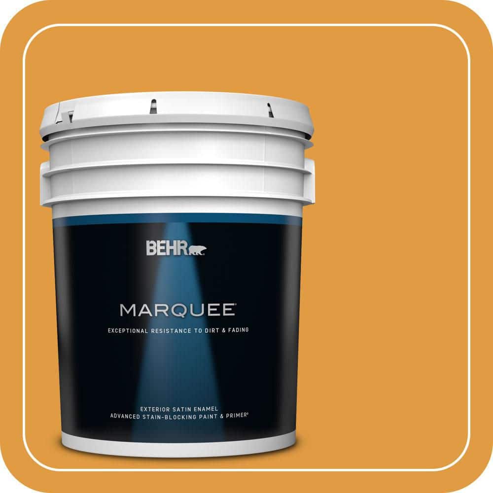 BEHR MARQUEE 5 gal. #T18-05 Life Is Good Satin Enamel Exterior Paint & Primer