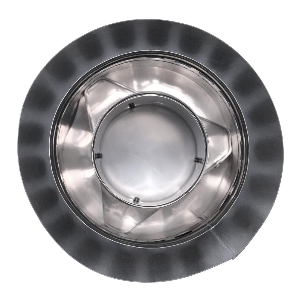 Rheem 3 in. x 5 in. Vertical Concentric Termination Vent Kit Stainless Steel for Mid Efficiency Tankless Gas Water Heaters (2)