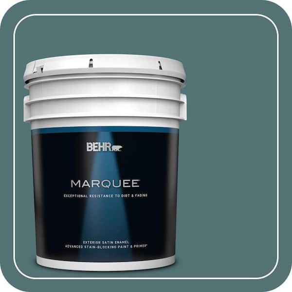 BEHR MARQUEE 5 gal. #PPU13-02 Juniper Berries Satin Enamel Exterior Paint & Primer (2)
