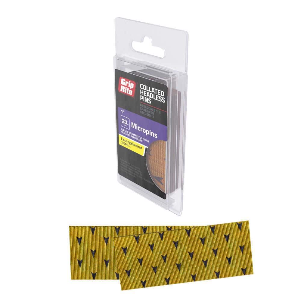Grip-Rite 1 in. x 23-Gauge Micropins 3000 per Box (3)