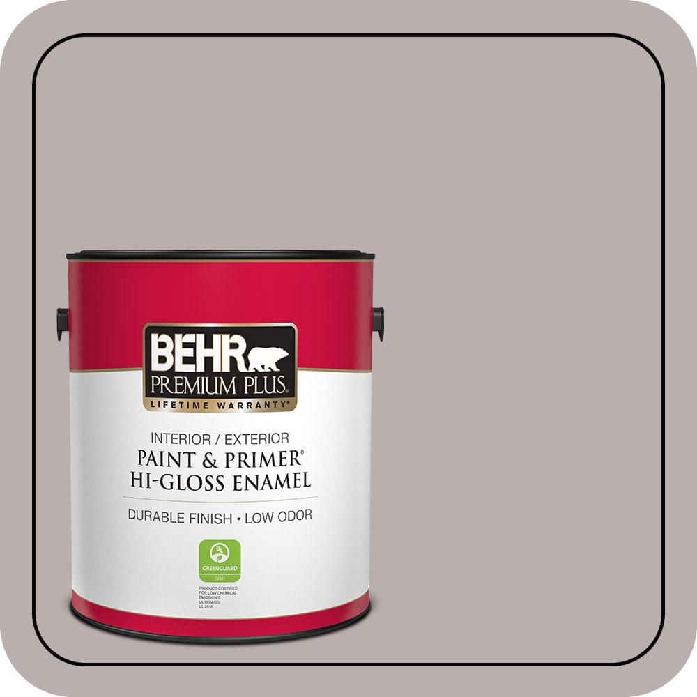BEHR PREMIUM PLUS 1 gal. #PPU17-11 Vintage Mauve Hi-Gloss Enamel Interior/Exterior Paint & Primer