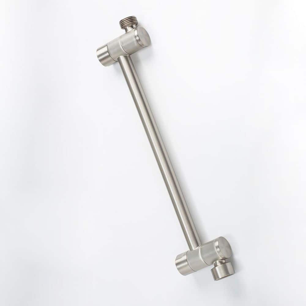 Brondell Nebia 0.5 in. Dia x 10 in. Length Adjustable Shower Arm Extension in Spot Resistant Nickel