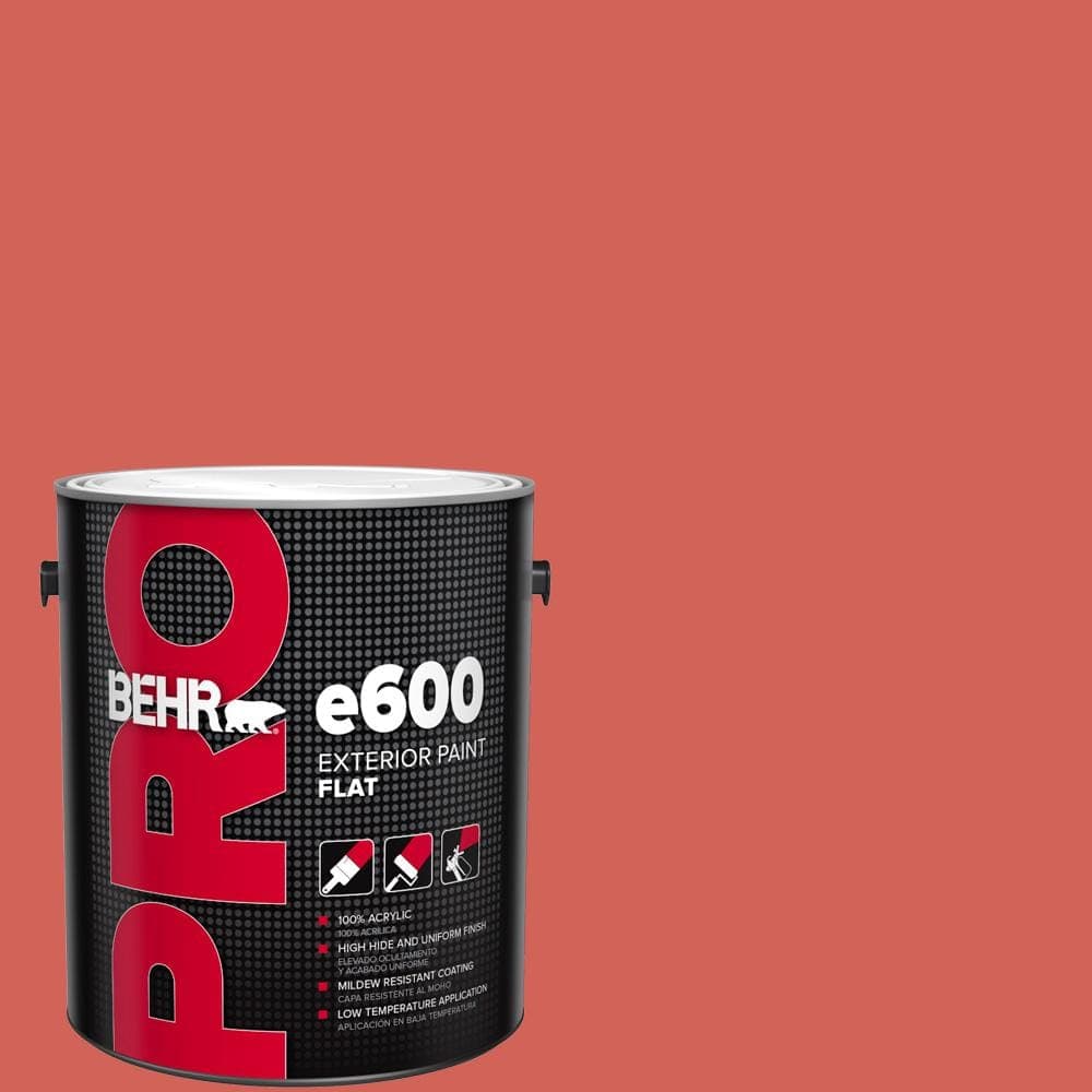 BEHR PRO 1 gal. #HDC-MD-05 Desert Coral Flat Exterior Paint