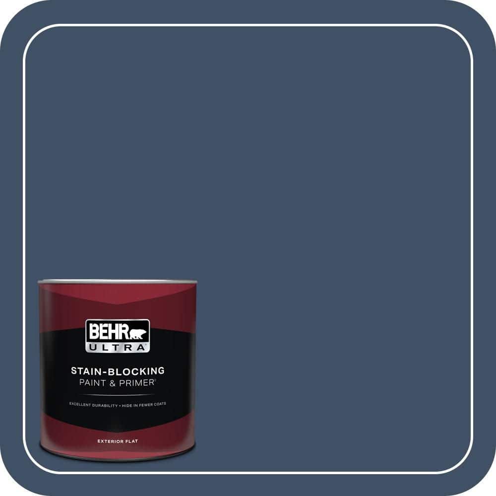 BEHR ULTRA 1 qt. #580F-7 December Eve Flat Exterior Paint & Primer