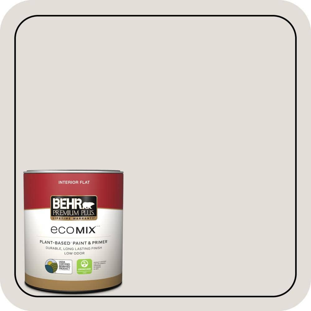 BEHR PREMIUM PLUS #BWC-21 Poetic Light Flat EcoMix Plant-Based & Primer (1)