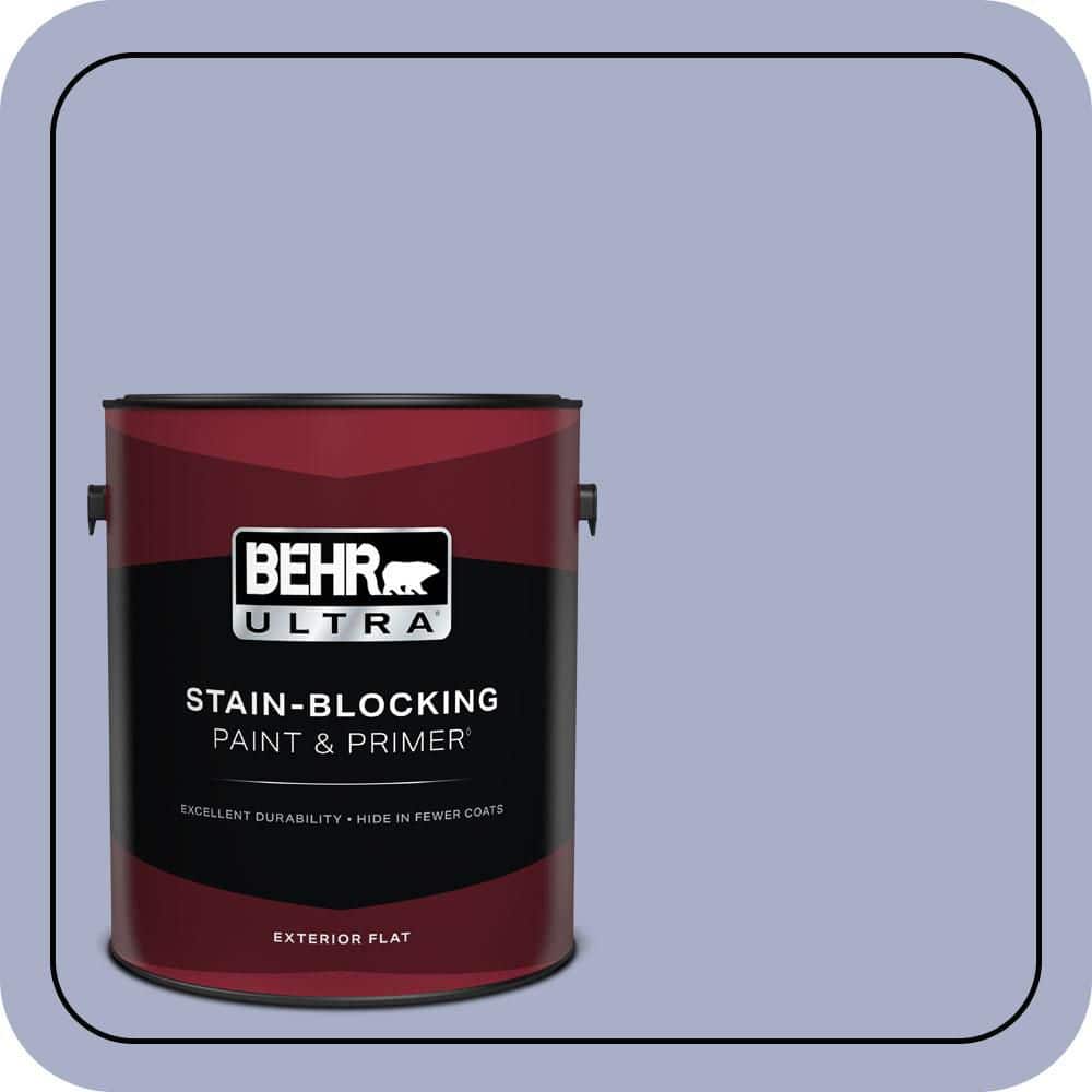 BEHR ULTRA 1 gal. #S540-3 Meadow Phlox Flat Exterior Paint & Primer
