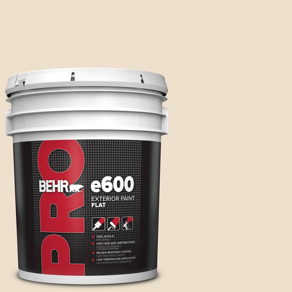 BEHR PRO 5 gal. #PPF-12 Sunny Gazebo Flat Exterior Paint