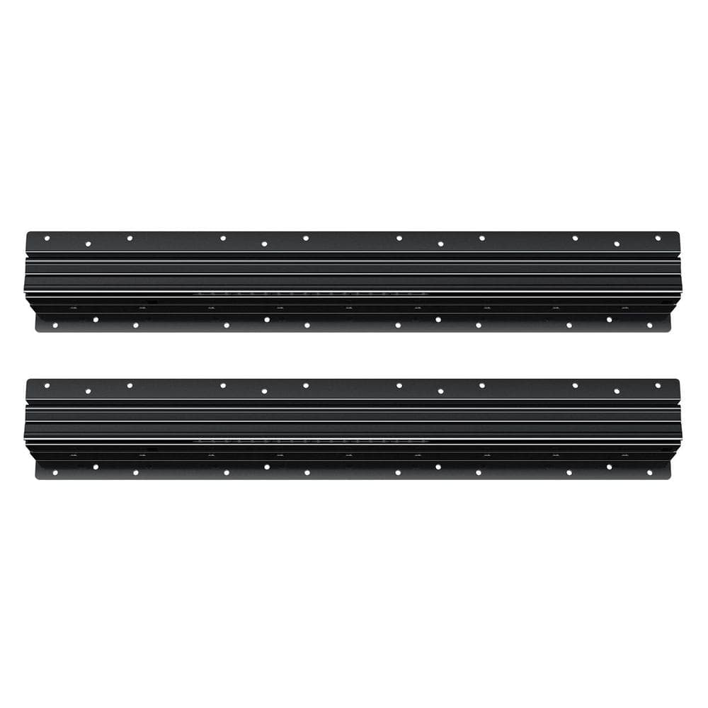 VEVOR Undermount Drawer Slides, 24 in., Full Extension Ball Bearing Cabinet Rails, 260 lbs. Capacity Heavy Duty Glides, Black (3)