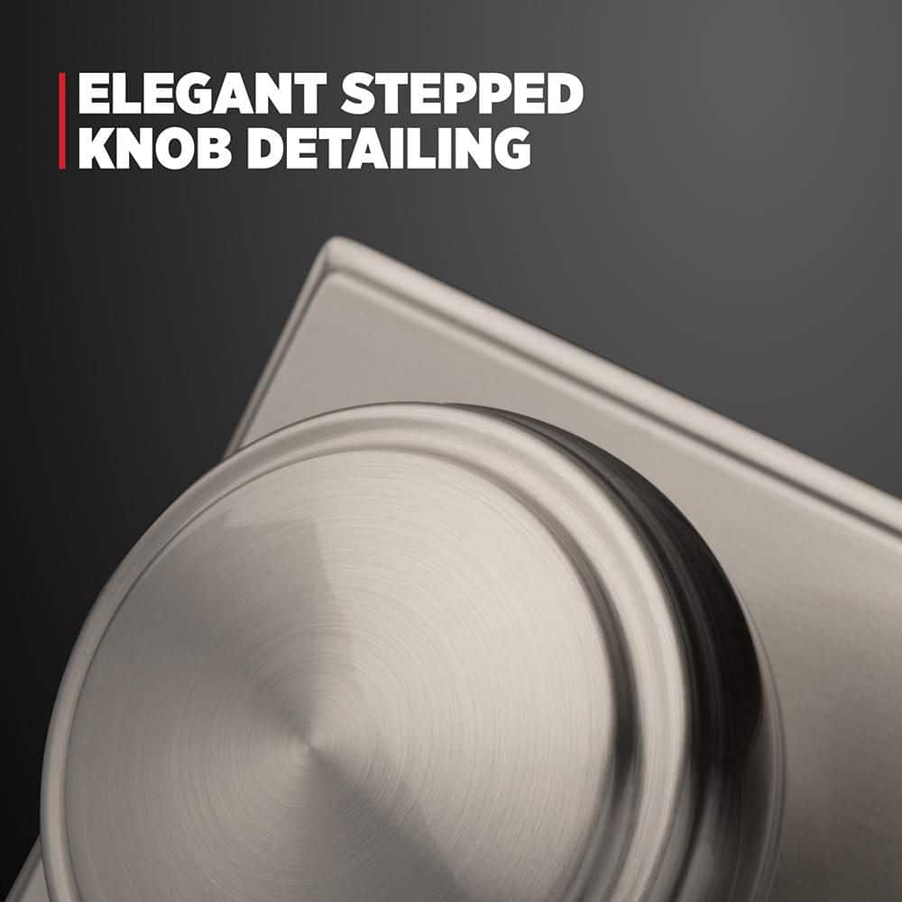 Kwikset Sora Matte Black Half Dummy 2.19 in. Rectangle Rose Round Door Knob (3)
