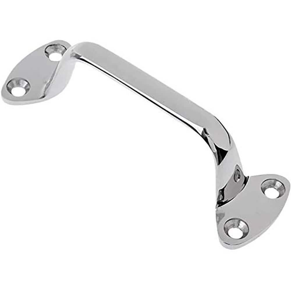Afoxsos 6 in. W Stainless Steel Marine Cleat Grab Handle Handrail for Boat Yacht Smooth Finish (1)