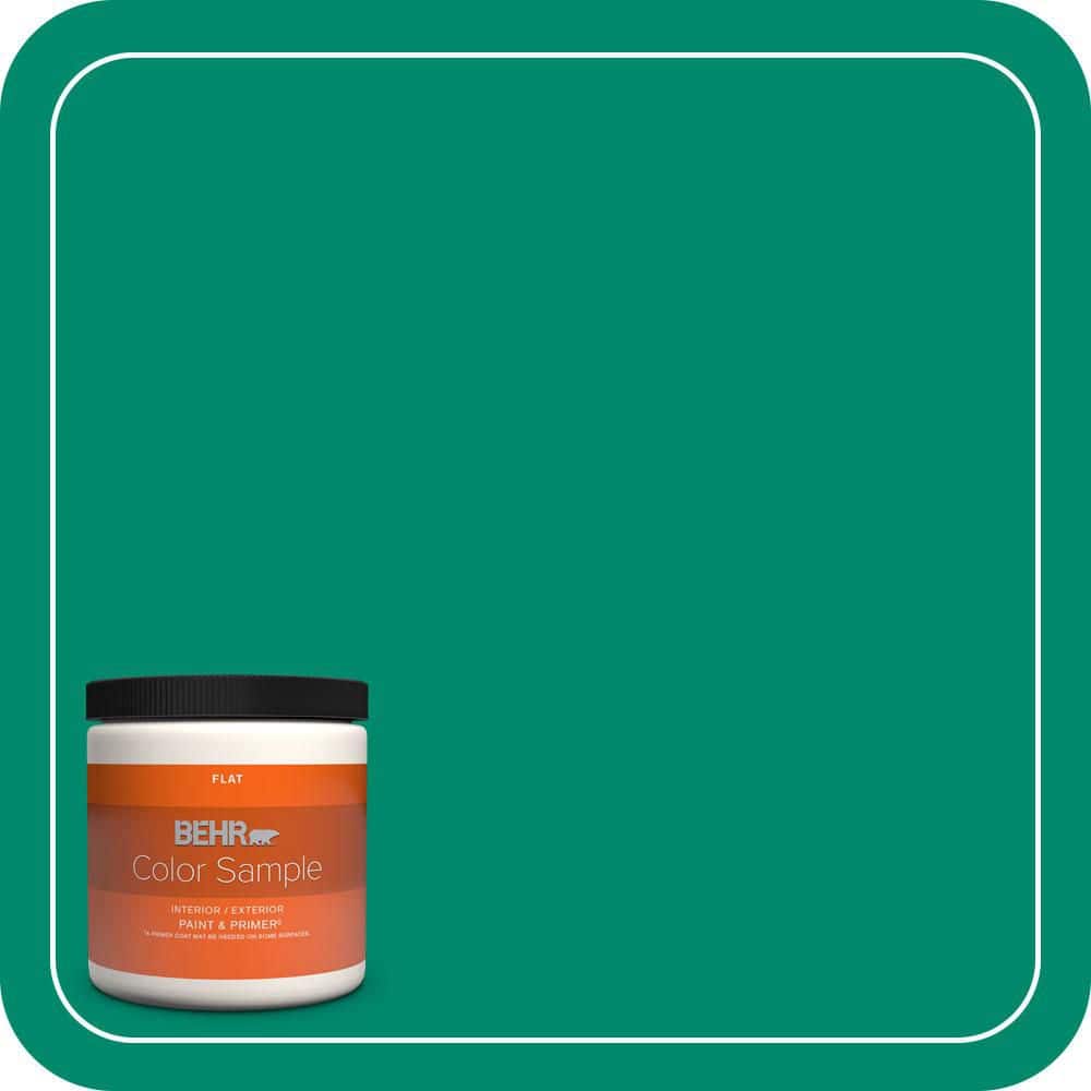 BEHR PREMIUM PLUS 8 oz. #P430-6A Celtic Queen Flat Interior/Exterior Paint & Primer Color Sample