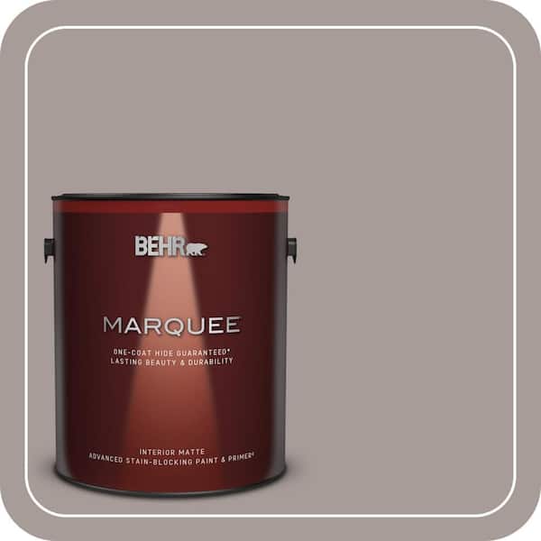 BEHR MARQUEE 1 gal. #PPU17-12 Smoked Mauve Matte Interior Paint & Primer (2)