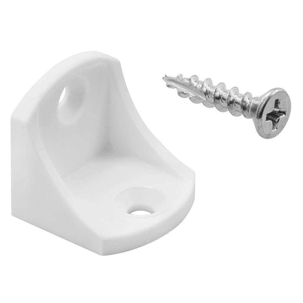 Prime-Line Products White Corner Bracket Set