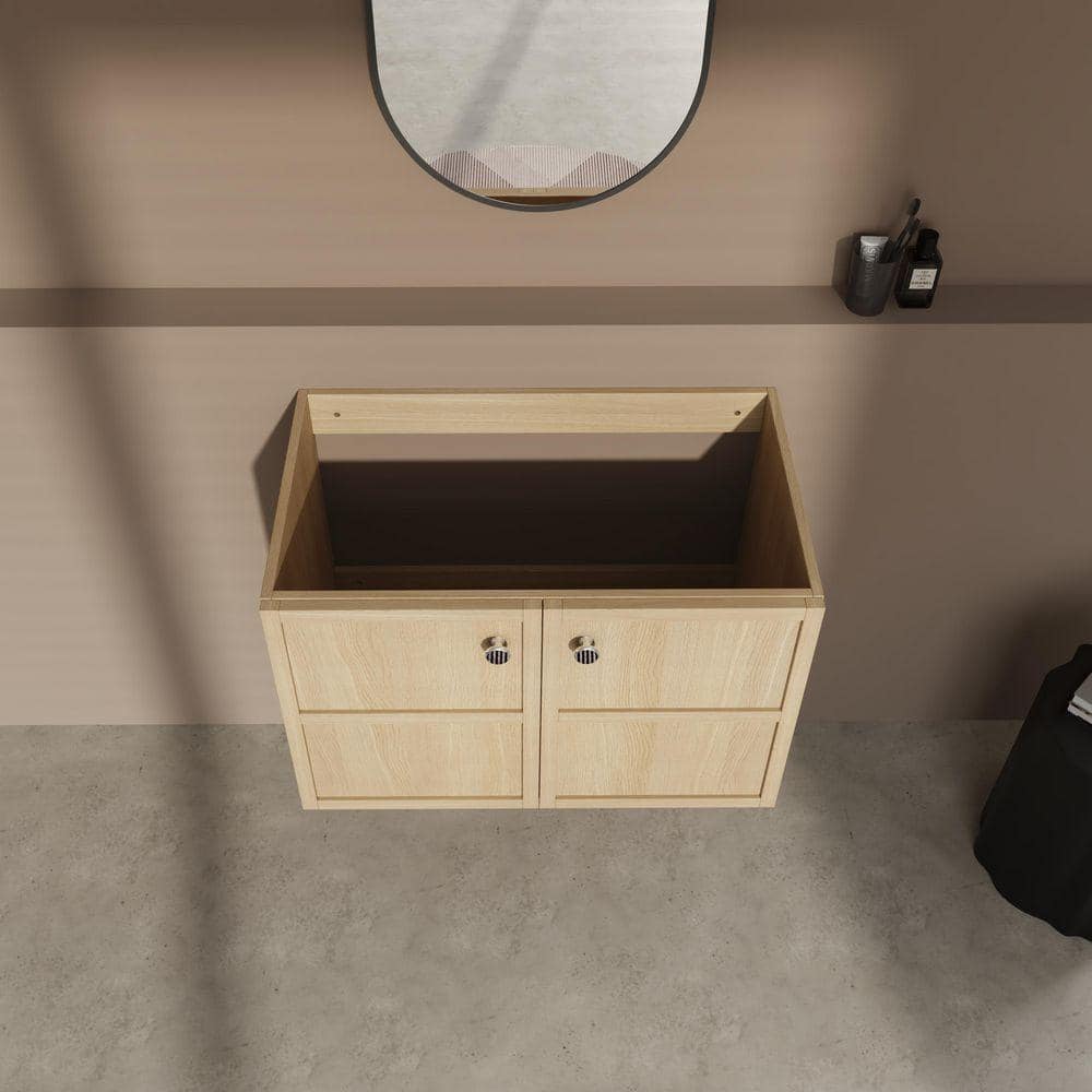 UPIKER Gavino 31 in. W 17.94 in. D 34.25 in. H Floating Bath Vanity Cabinet without Top Unassembled (3)