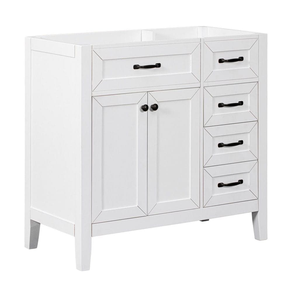 Boosicavelly 35.50 in. W 17.70 in. D 35.00 in. H Freestanding Bath Vanity Cabinet without Top (1)