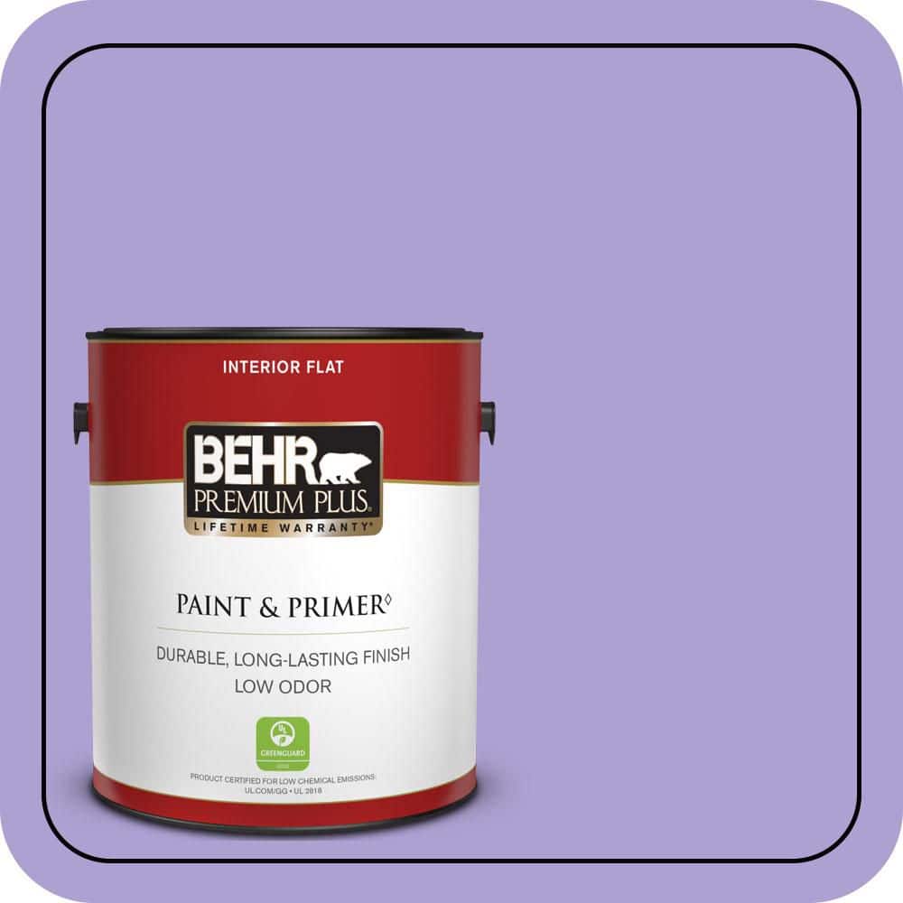 BEHR PREMIUM PLUS 1 gal. #P560-4 Magic Wand Flat Low Odor Interior Paint & Primer