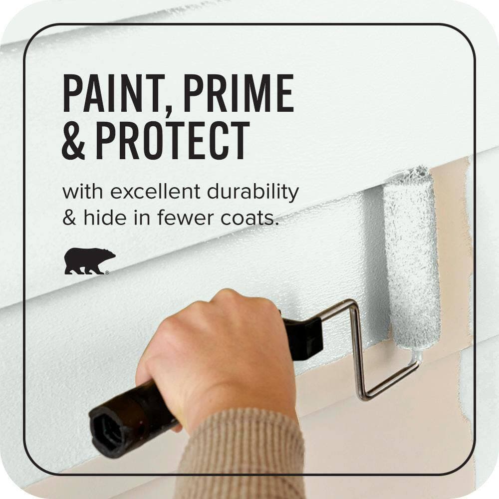 BEHR ULTRA 1 qt. #W-B-520 Glacial Tint Satin Enamel Exterior Paint & Primer (3)