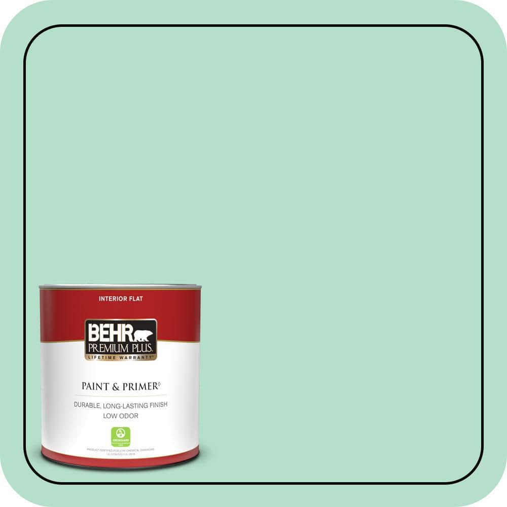 BEHR PREMIUM PLUS #480C-3 Aqua Bay Enamel & Primer Color Sample (1)