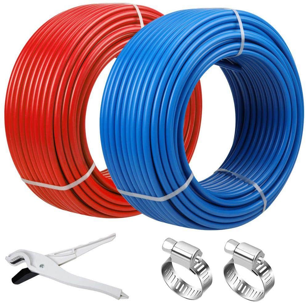 Unbranded 100 ft. 1/2 in. PEX Pipe, PEX Tubing EVOH Pex-B Pipe Durable Leakage-Proof Flexible for Residential Water Lines