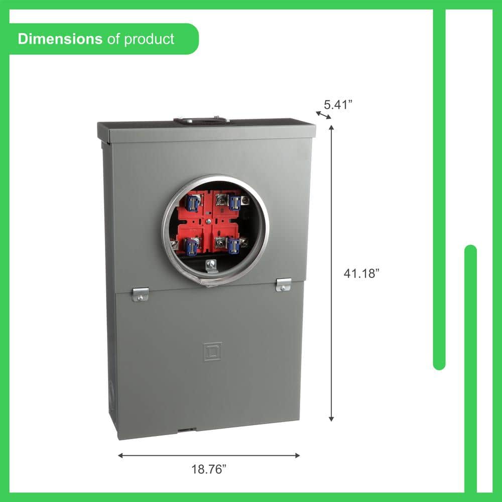 Square D Homeline 100 Amp 10-Space 20-Circuit Outdoor Ring-Type Overhead Main Breaker CSED Value Pack (4)
