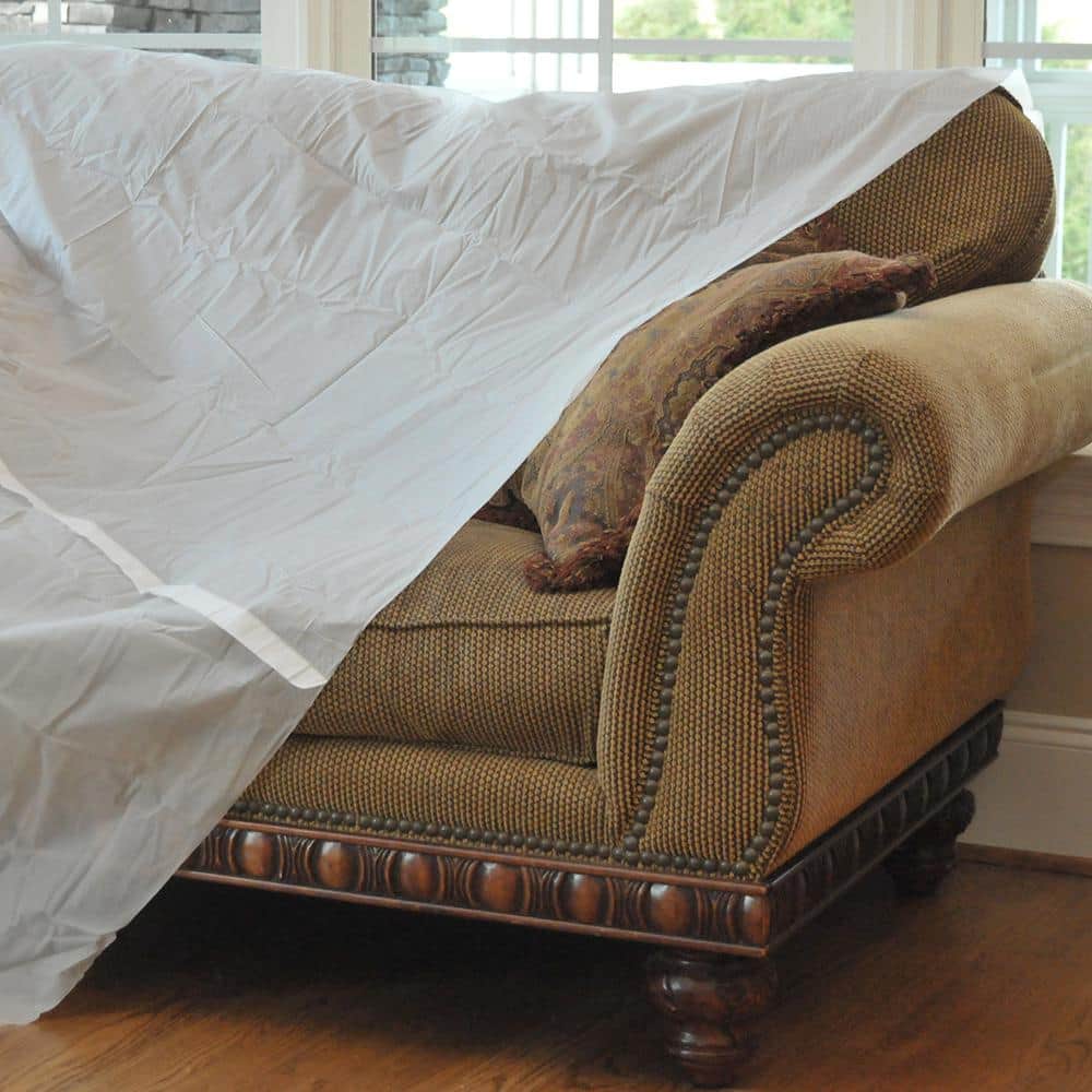 TRIMACO 9 ft. x 12 ft. 2 mil Stay Put Vinyl Drop Cloth (3)