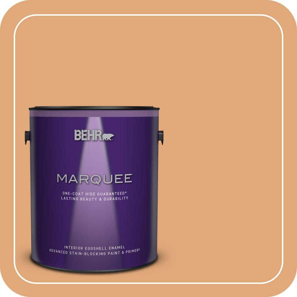 BEHR MARQUEE 1 gal. #MQ4-36 Thai Ice Tea One-Coat Hide Eggshell Enamel Interior Paint & Primer (1)