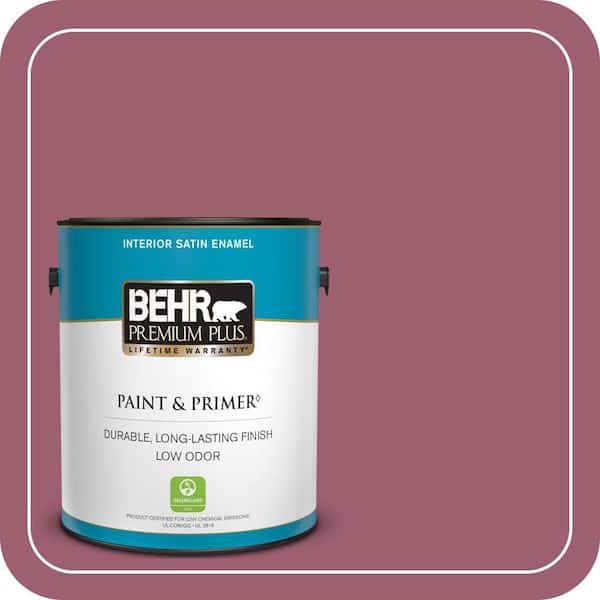 BEHR PREMIUM PLUS #M130-6 Tropical Hibiscus Enamel Low Odor & Primer (3)