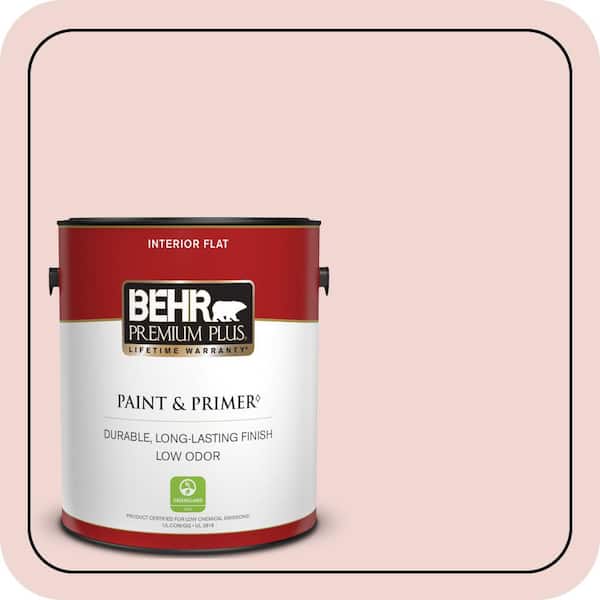 BEHR PREMIUM PLUS #150E-1 Delicate Blush Enamel Low Odor & Primer (4)