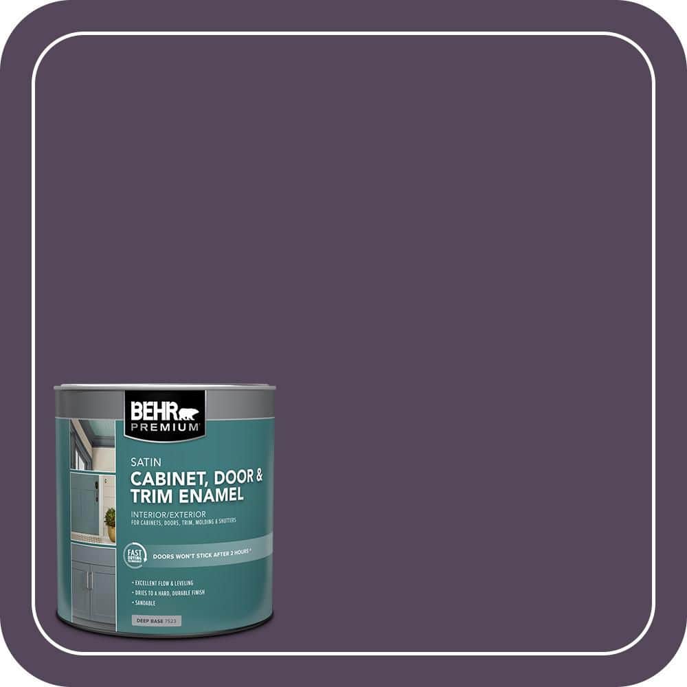BEHR PREMIUM 1 qt. #PPU17-01 Mata Hari Satin Enamel Interior/Exterior Cabinet, Door & Trim Paint