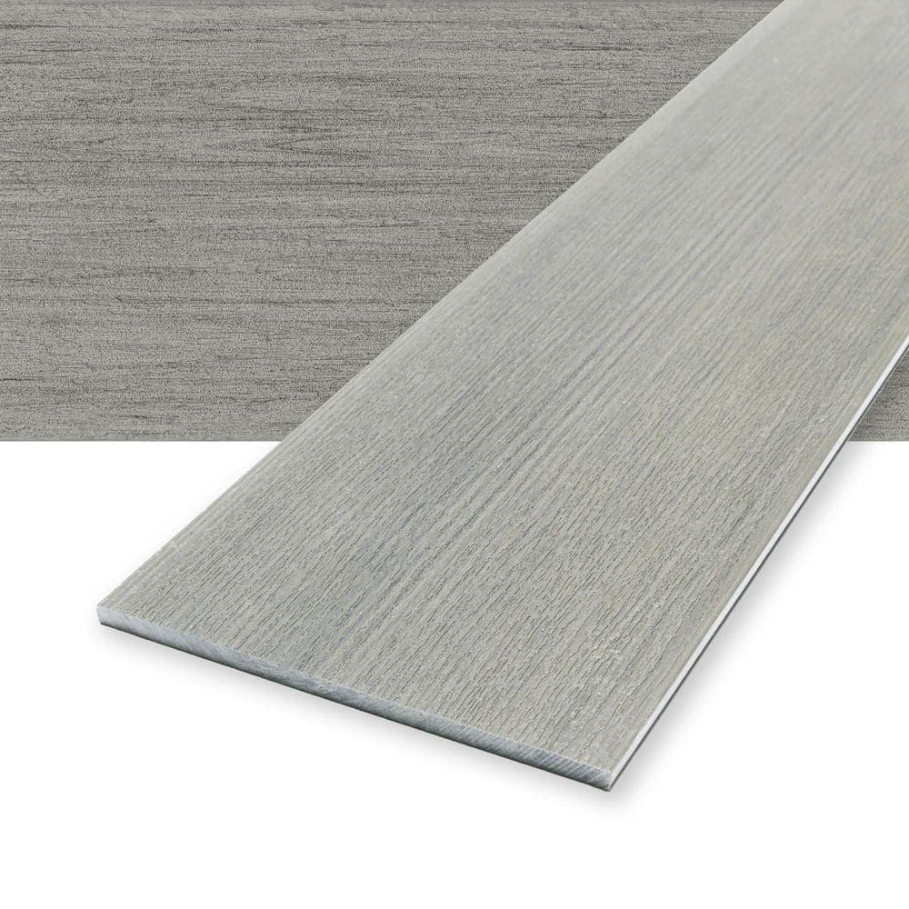 Deckorators Vista 1/2 in. x 11-1/4 in. x 12 ft. Silverwood Composite Fascia Board