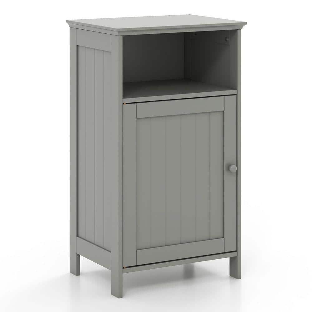 Volenca 16 in. W x 12 in. D x 28 in. H Grey Freestanding Bathroom Linen Cabinet with Adjustable Shelf (1)