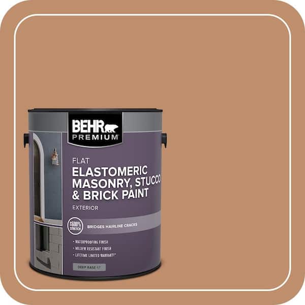 BEHR PREMIUM 5 gal. #MS-10 Desert Shade Elastomeric Masonry, Stucco and Brick Exterior Paint (3)