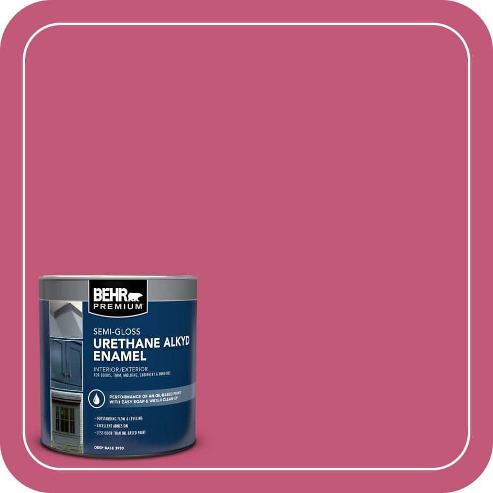 BEHR PREMIUM 1 qt. #T16-02 Pagoda Semi-Gloss Enamel Urethane Alkyd Interior/Exterior Paint (1)