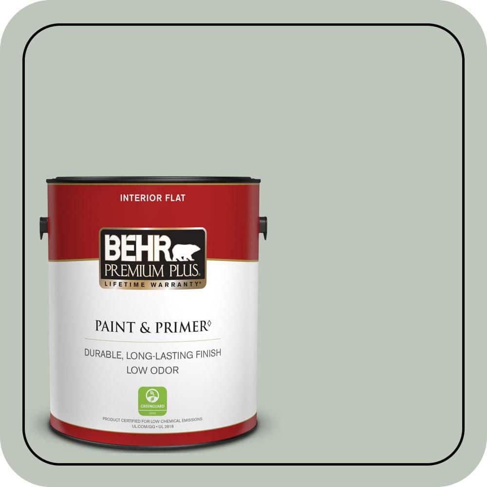 BEHR PREMIUM PLUS 1 gal. #700E-3 Contemplation Flat Low Odor Interior Paint & Primer