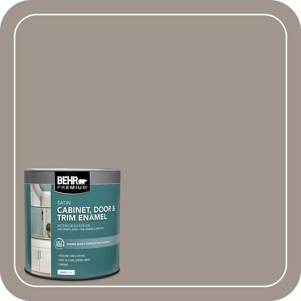 BEHR PREMIUM 1 qt. #PFC-73 Pebbled Path Satin Enamel Interior/Exterior Cabinet, Door & Trim Paint