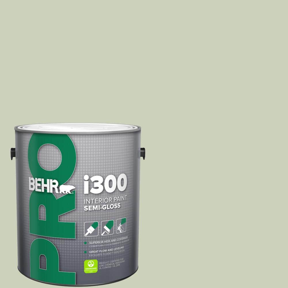 BEHR PRO 1 gal. #PPU10-09 Chinese Jade Semi-Gloss Interior Paint