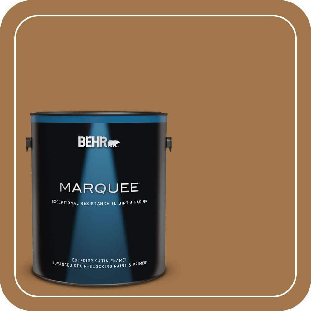 BEHR MARQUEE 1 gal. #S290-7 Wave of Grain Satin Enamel Exterior Paint & Primer
