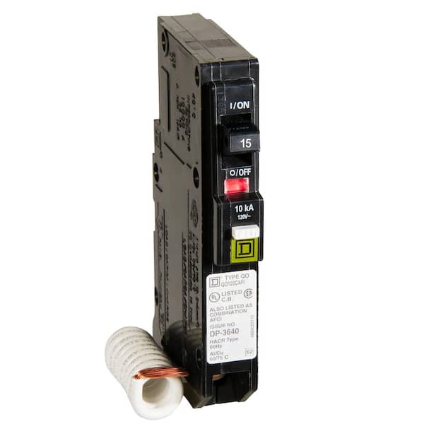 Square D QO 15-Amp Single-Pole Combination Arc Fault Circuit Breaker (QO115CAFIC) (2)