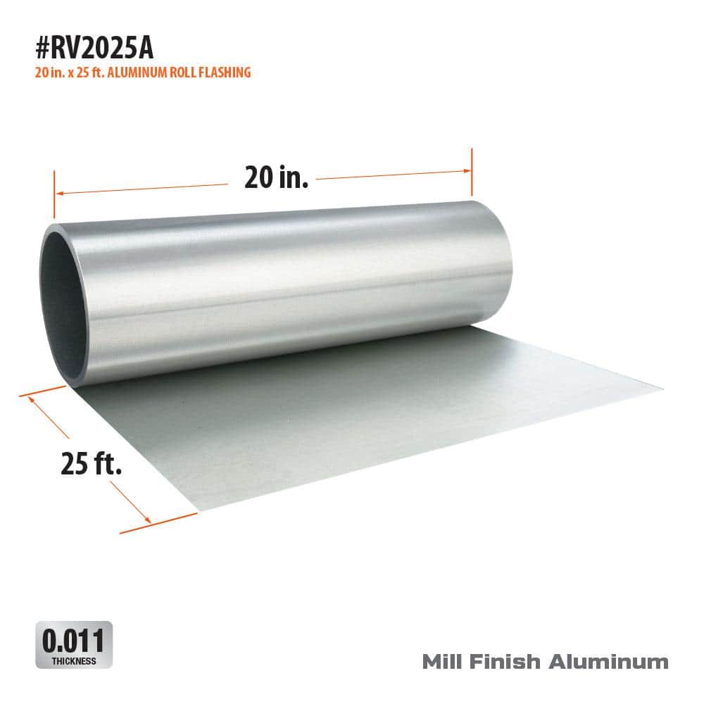 Gibraltar Building Products 20 in. x 25 ft. Aluminum Roll Valley Flashing (3)