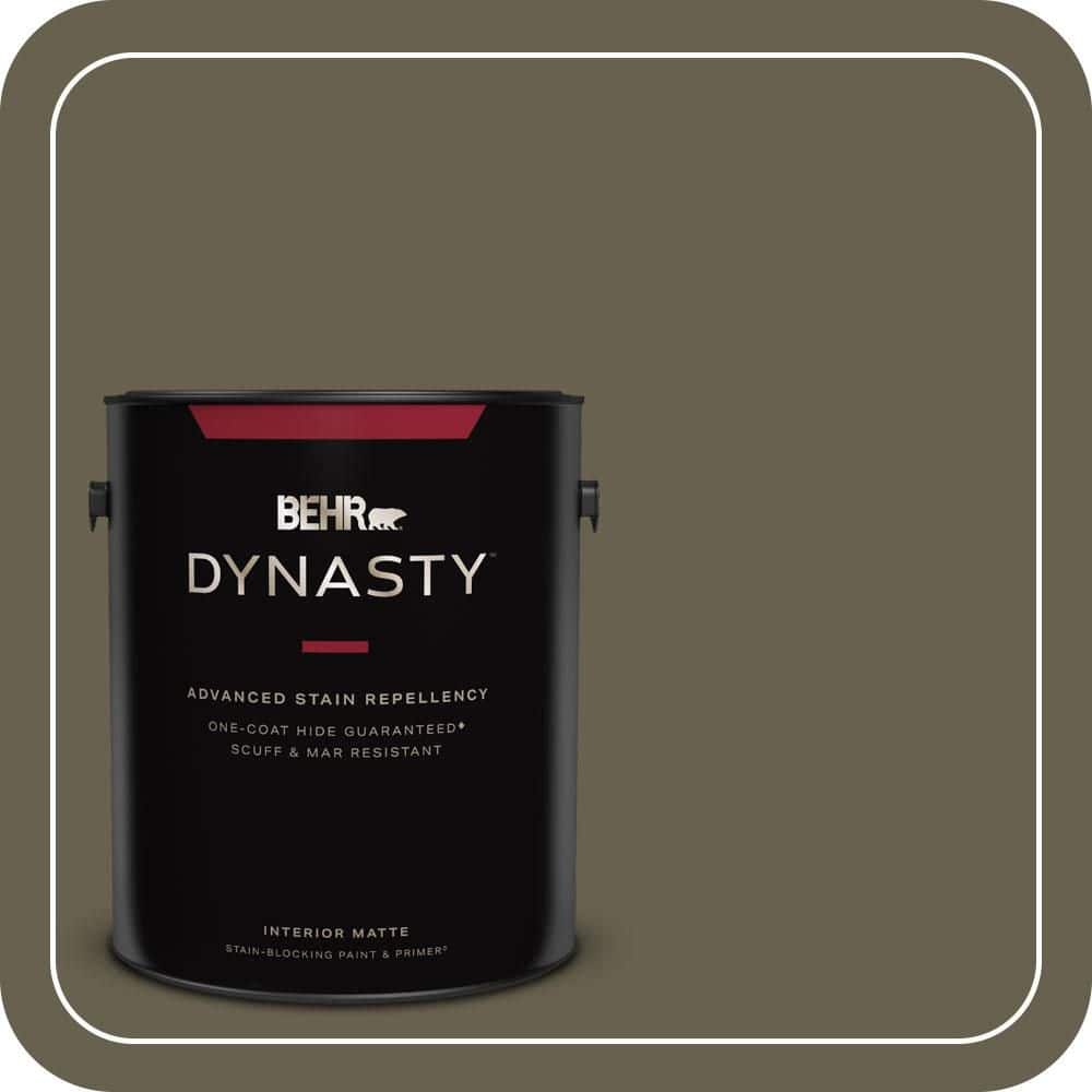 BEHR DYNASTY 1 gal. #PPU8-25 Ivy Topiary Matte Interior Stain-Blocking Paint & Primer
