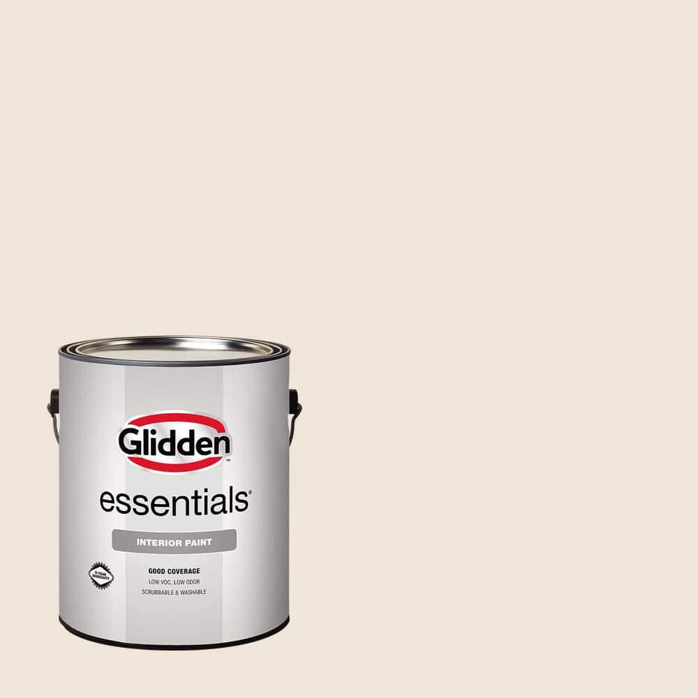 Glidden Essentials 1 gal. PPG1087-2 Pearl Flat Interior Paint (2)