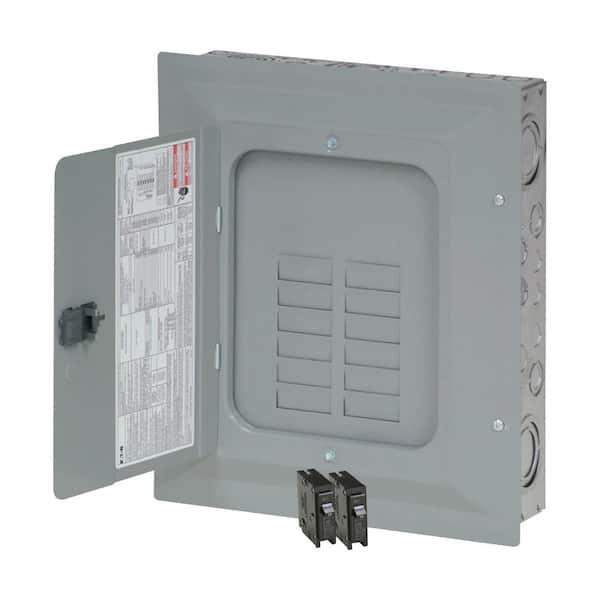 Eaton BR 125 Amp 24-Circuit 12- Space Main Lug Indoor Plug On Neutral Load Center Contractor Breaker Kit ((2) BR120)