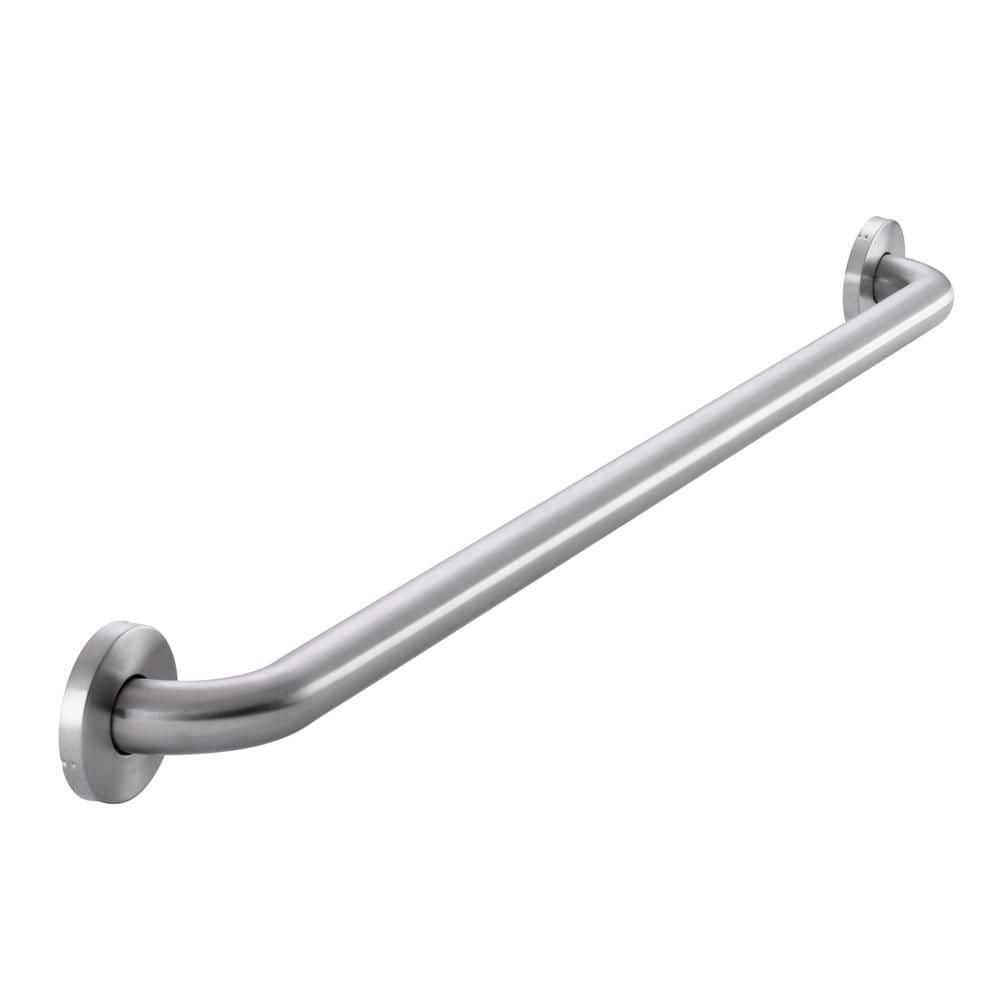 Glacier Bay 36 in. L x 1 1/4 in. ADA Compliant Grab Bar in Brushed Stainless Steel (2)